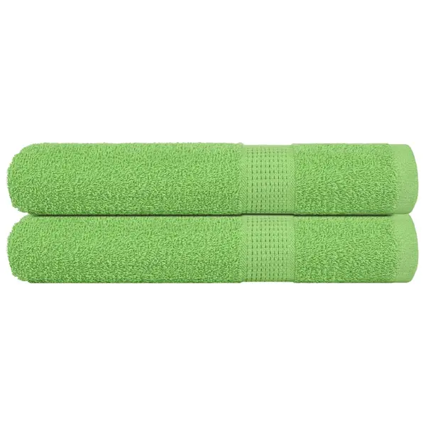 Gossi prosoape 2 buc verde mere 100x200 cm 360 g/m2 100% bumbac