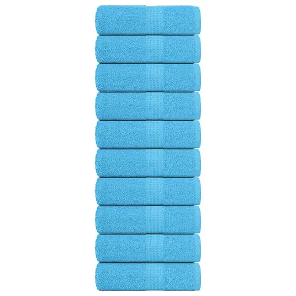 Gossi prosoape cu sapun 10 buc turcoaz 30x30 cm 360 g/m2 100% bumbac