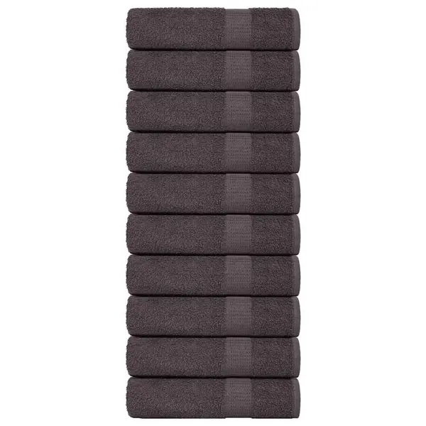 Gossi prosoape de baie 10 buc antracit 100x150cm 360 g/m2 100% bumbac