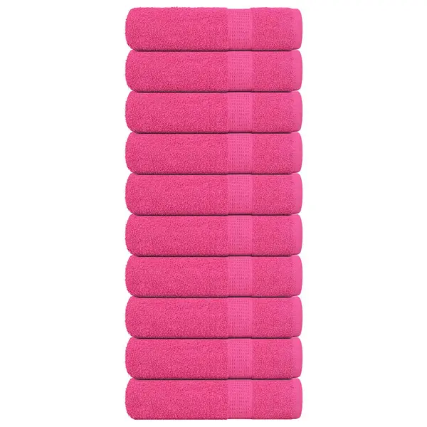 Gossi prosoape de baie 10 buc roz 100x150 cm 360 g/m2 100% bumbac