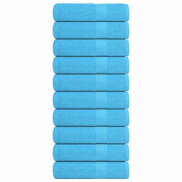 Gossi prosoape de baie 10 buc turcoaz 100x150 cm 360 g/m2 100% bumbac