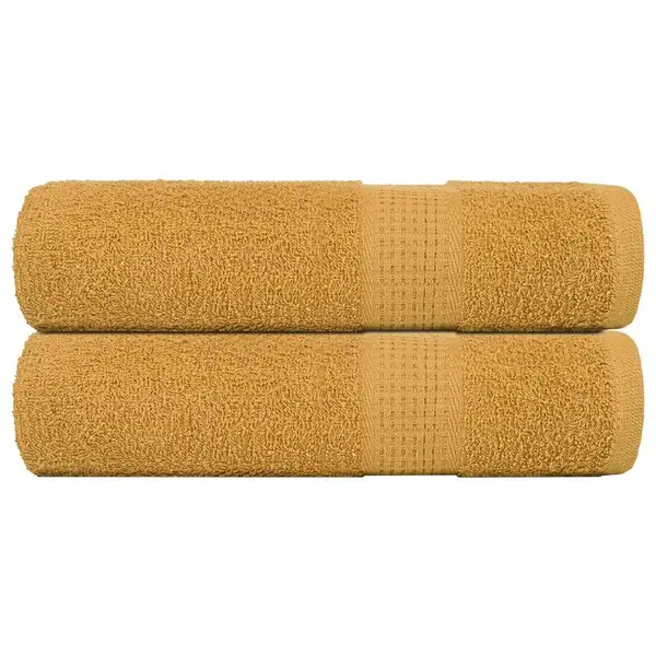 Gossi prosoape de baie 2 buc aur 100x150 cm 360 g/m2 100% bumbac