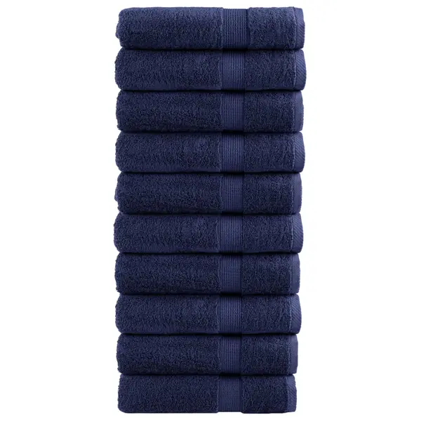 Gossi prosoape de baie premium solund 10buc albastru 100x150cm 600gsm