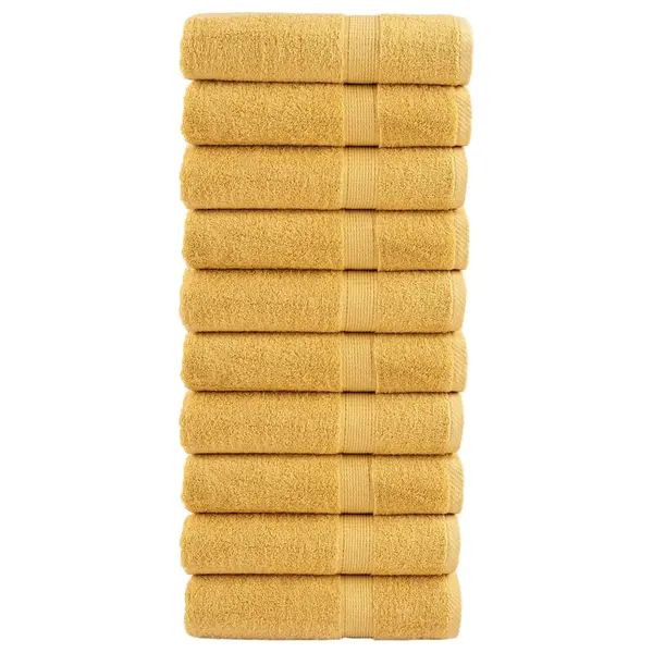 Gossi prosoape de dus premium solund 10 buc auriu 70x140cm 600 gsm