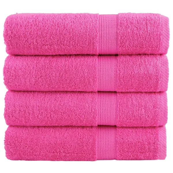 Gossi prosoape de dus premium solund 4 buc. roz 70x140 cm 600 gsm