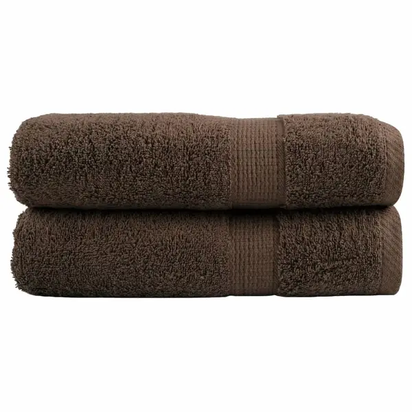 Gossi prosoape de maini premium solund 2 buc maro 50x100cm 600gsm