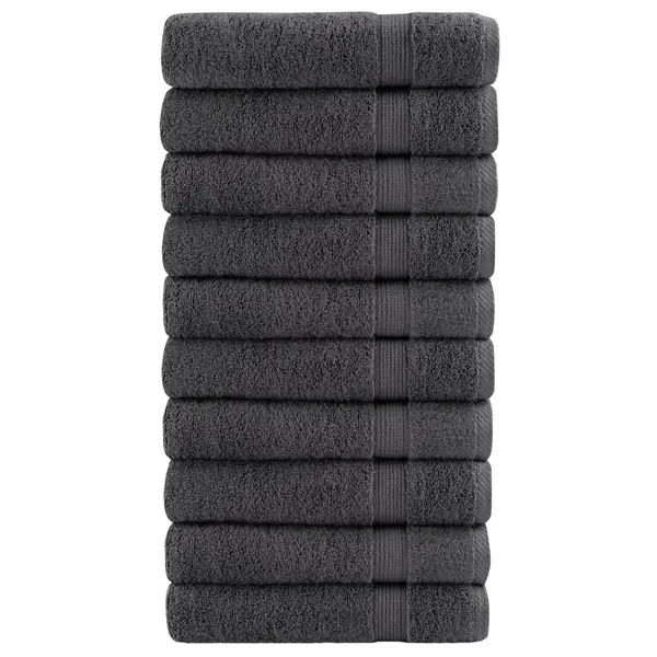 Gossi prosoape de maini solund 10 buc. antracit 50x100 cm 600gsm