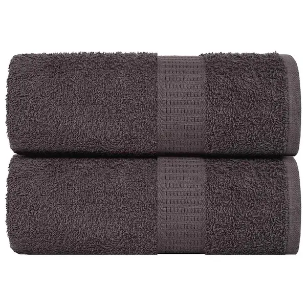 Gossi prosoape de sapun 2 buc antracit 30x30 cm 360 g/m2 100% bumbac