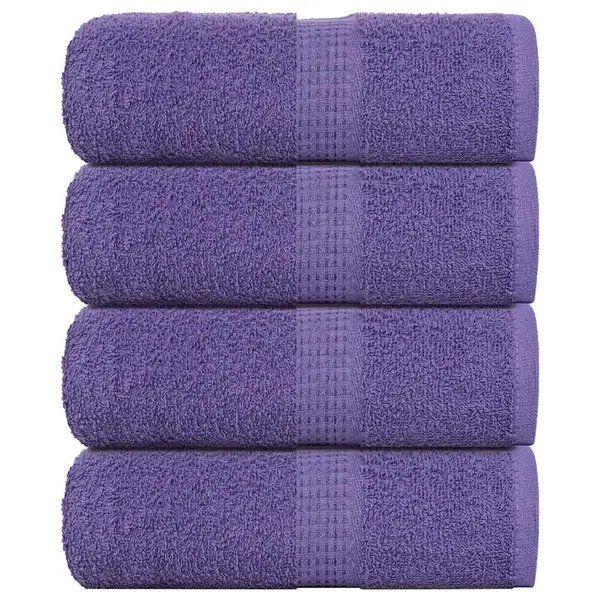 Gossi prosoape de sapun 4 buc violet 30x30 cm 360 g/m2 100% bumbac