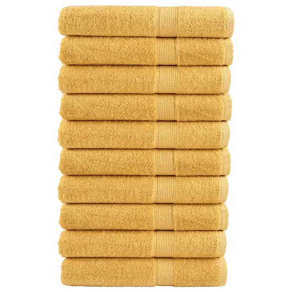 Gossi prosoape de sauna premium solund 10 buc auriu 80x200cm 600gsm