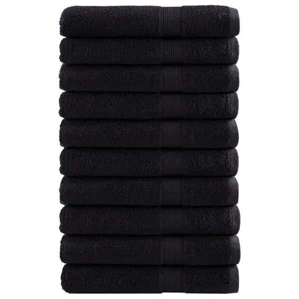 Gossi prosoape de sauna premium solund 10 buc. negru 80x200 cm 600gsm