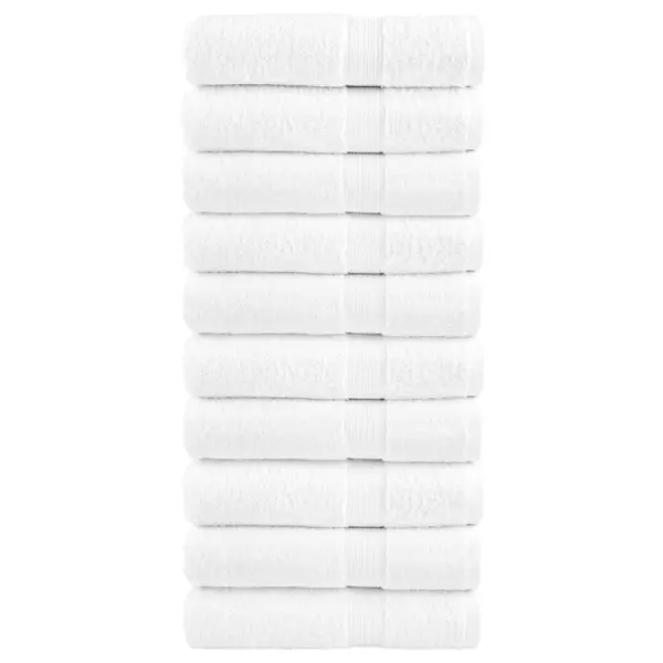 Gossi prosoape maini premium solund 10 buc alb 50x100cm 600gsm
