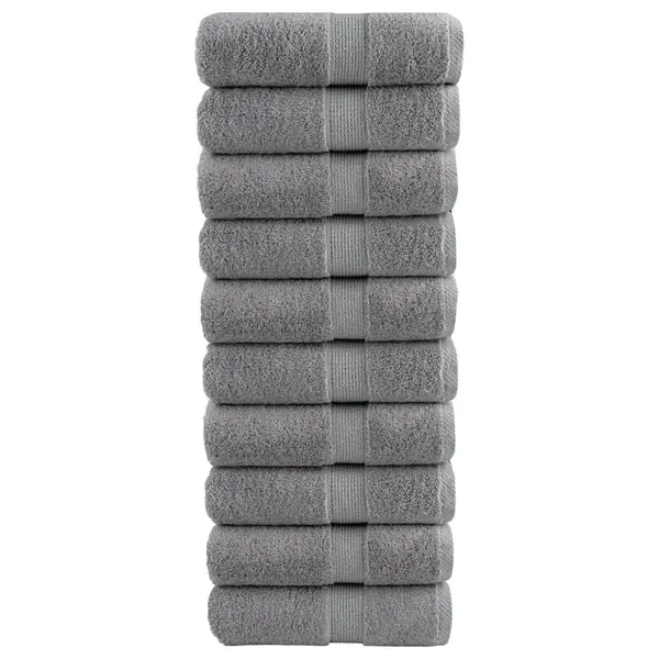 Gossi prosoape maini premium solund 10 buc gri 30x30cm 600gsm