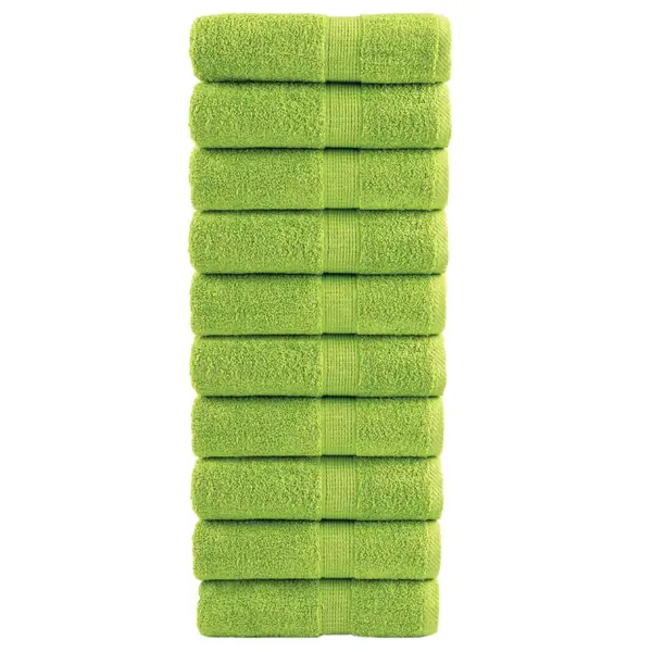 Gossi prosoape maini premium solund 10 buc verde 30x30 cm 600 gsm