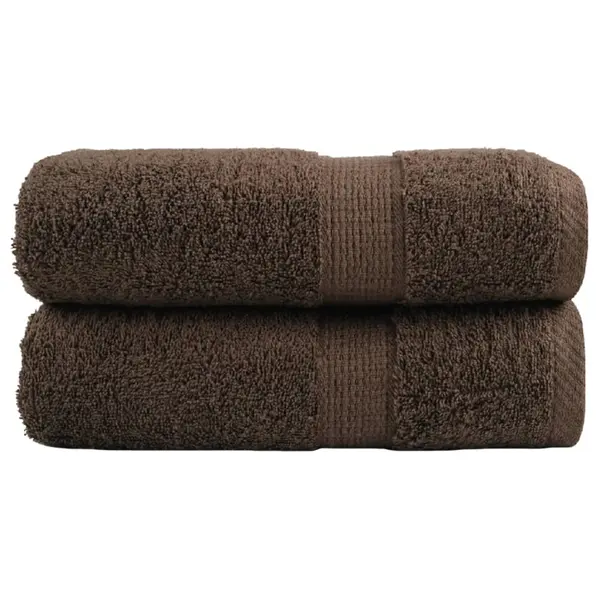 Gossi prosoape maini premium solund 2 buc maro 30x30cm 600gsm