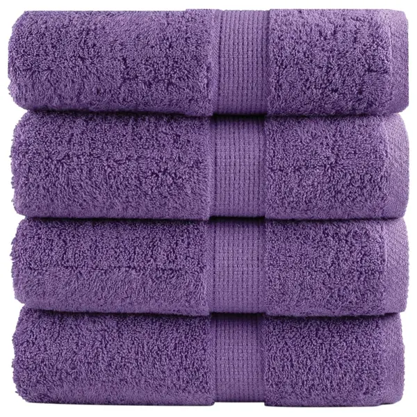 Gossi prosoape maini premium solund 4 buc violet 30x30cm 600 gsm