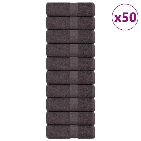 Gossi prosoape pentru oaspeti 50 buc antracit 360 g/m2 100% bumbac