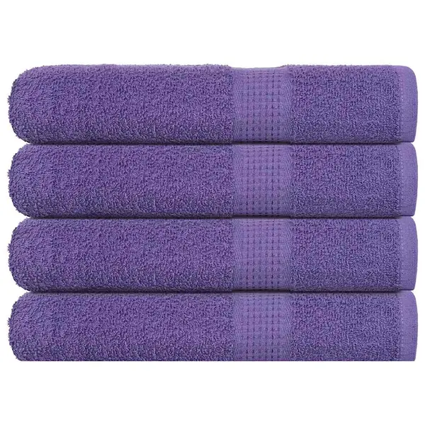Gossi prosoape pentru sauna 4 buc violet 360 g/m2 100% bumbac