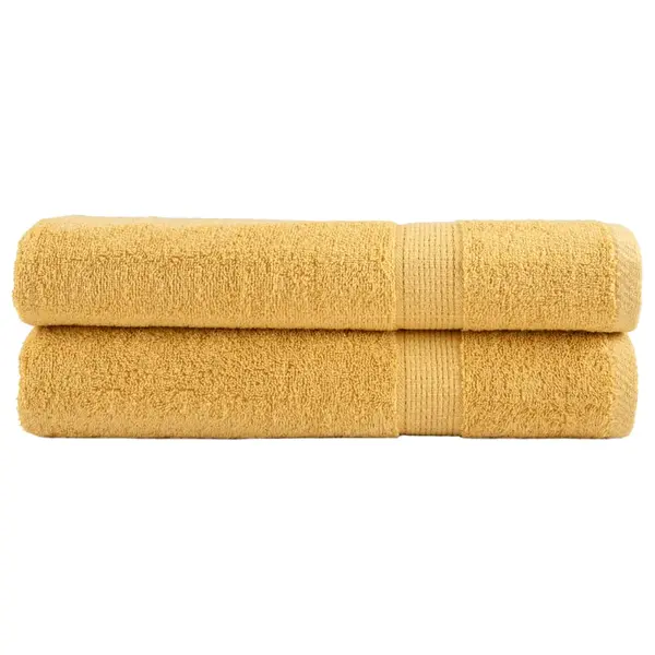 Gossi prosoape premium solund 2 buc auriu 100x200cm 600gsm