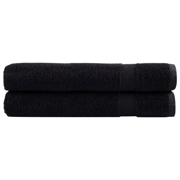 Gossi prosoape premium solund 2 buc. negru 100x200 cm 600 gsm
