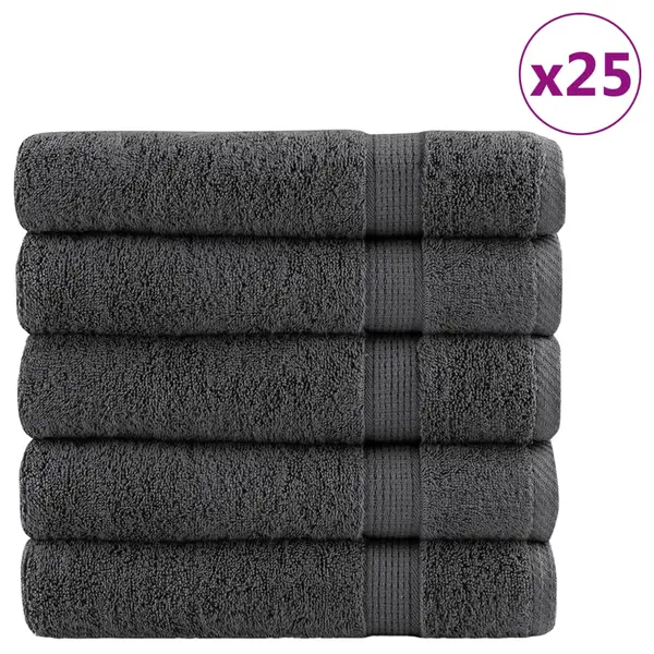 Gossi prosoape premium solund 25 buc antracit 100x150cm 600gsm