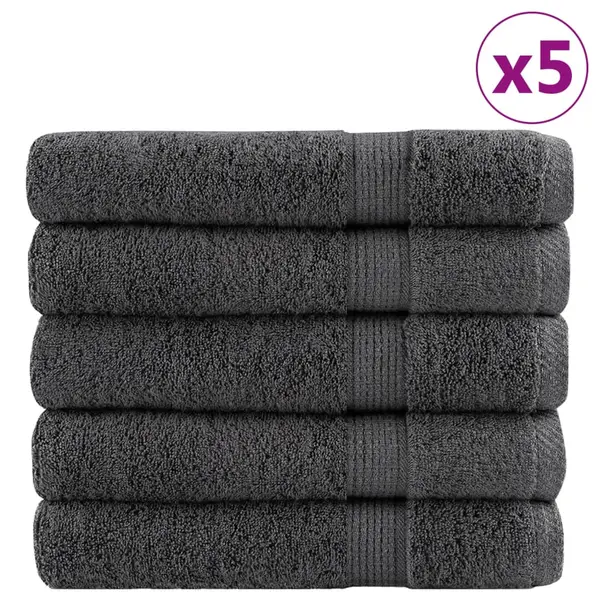 Gossi prosoape premium solund 25 buc antracit 100x200cm 600gsm