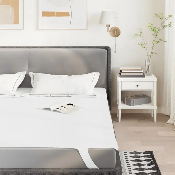 Gossi protectie de saltea, alb, 100x220 cm, impermeabila