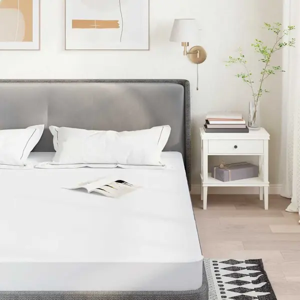Gossi protectie de saltea, alb, 200x220 cm, impermeabila