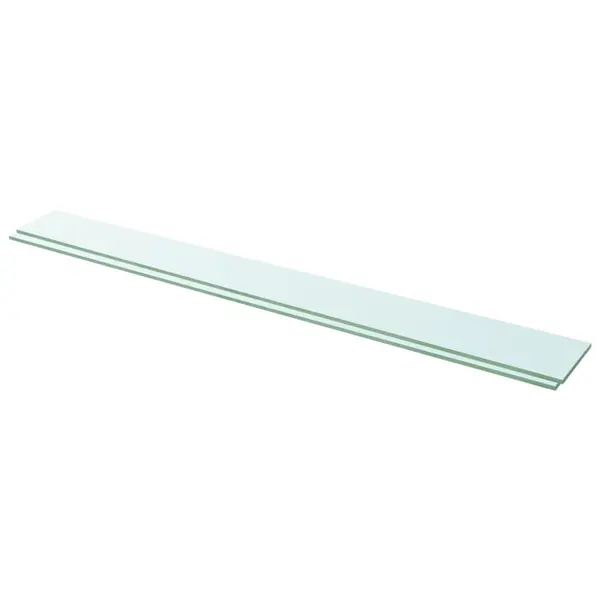Gossi rafturi, 2 buc., 110 x 12 cm, panouri sticla transparenta