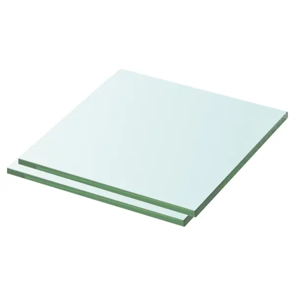 Gossi rafturi, 2 buc., 30 x 25 cm, panouri sticla transparenta