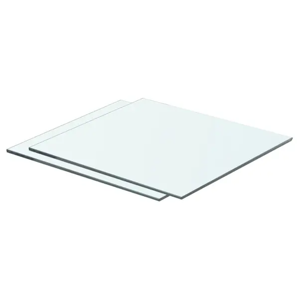 Gossi rafturi, 2 buc., 40 x 30 cm, panouri sticla transparenta