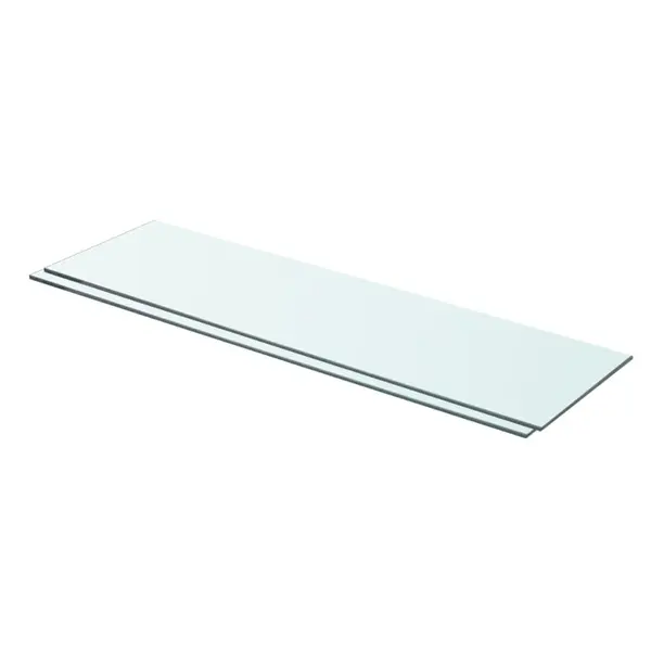 Gossi rafturi, 2 buc., 70 x 20 cm, panouri sticla transparenta