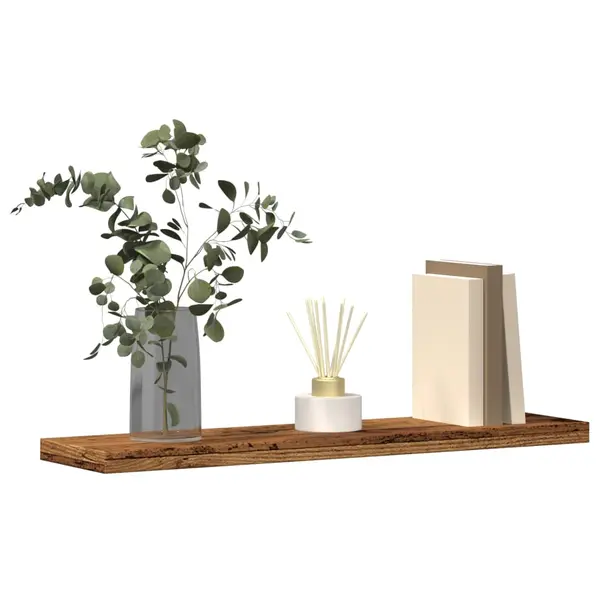 Gossi rafturi perete 4 buc., lemn vechi, 40x10x1,5 cm, lemn prelucrat