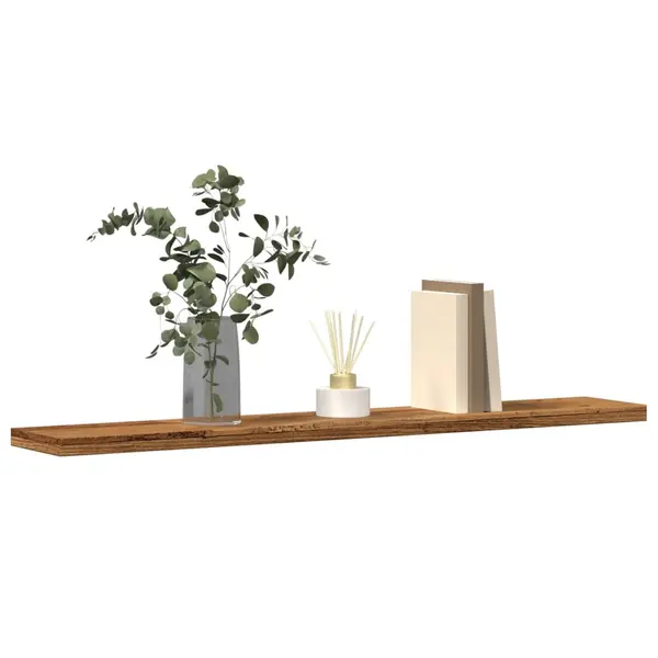 Gossi rafturi perete 4 buc., lemn vechi, 60x20x1,5 cm, lemn prelucrat