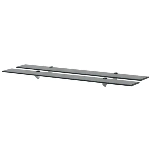 Gossi rafturi suspendate, 2 buc., 100 x 10 cm, sticla, 8 mm