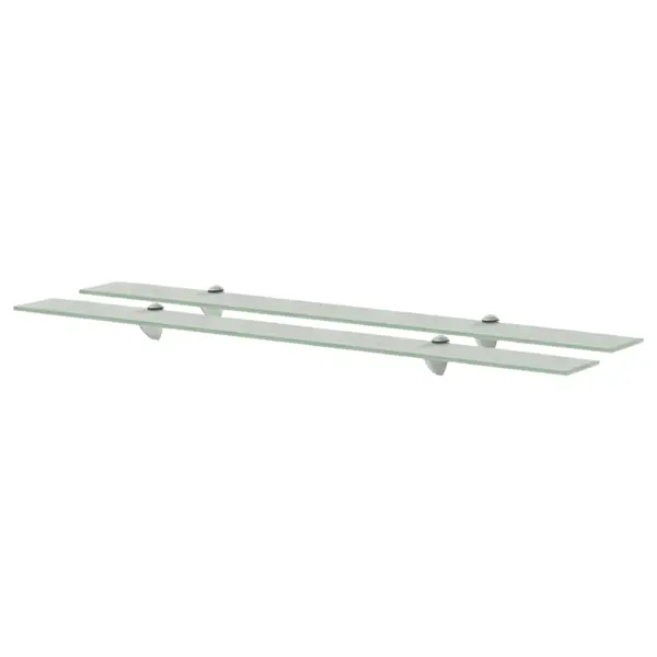 Gossi rafturi suspendate, 2 buc., 100 x 20 cm, sticla, 8 mm