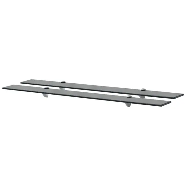 Gossi rafturi suspendate, 2 buc., 100 x 20 cm, sticla, 8 mm