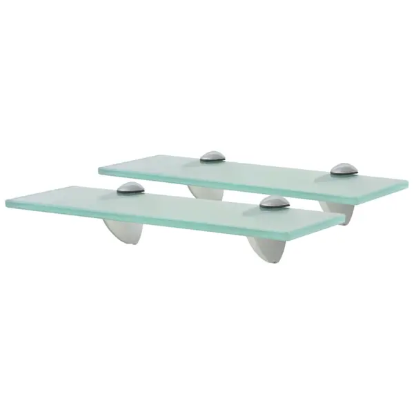 Gossi rafturi suspendate, 2 buc., 30 x 20 cm, sticla, 8 mm