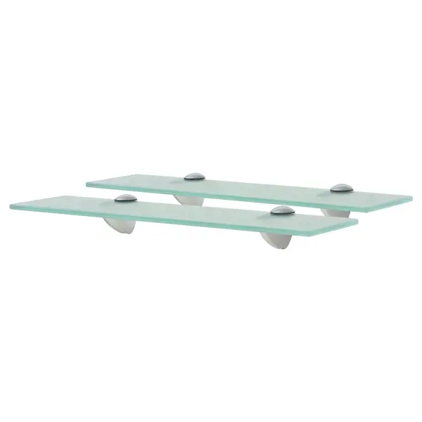 Gossi rafturi suspendate, 2 buc,. 40 x 10 cm, sticla, 8 mm