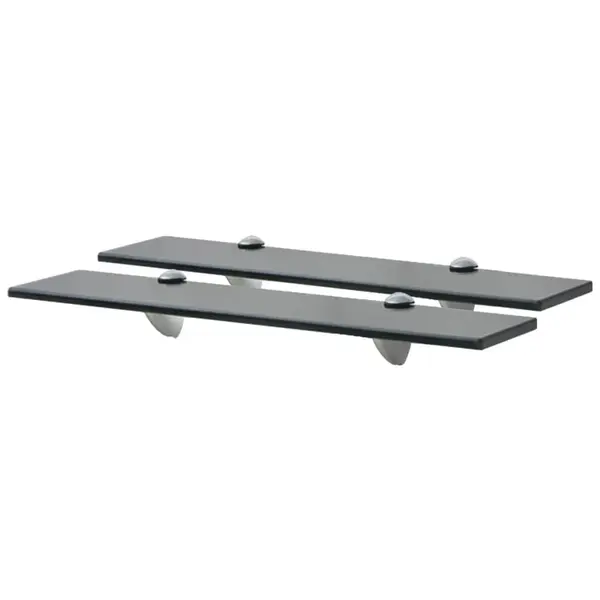Gossi rafturi suspendate, 2 buc., 50 x 10 cm, sticla, 8 mm