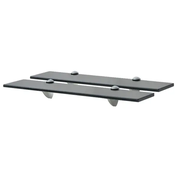 Gossi rafturi suspendate, 2 buc., 50 x 20 cm, sticla, 8 mm