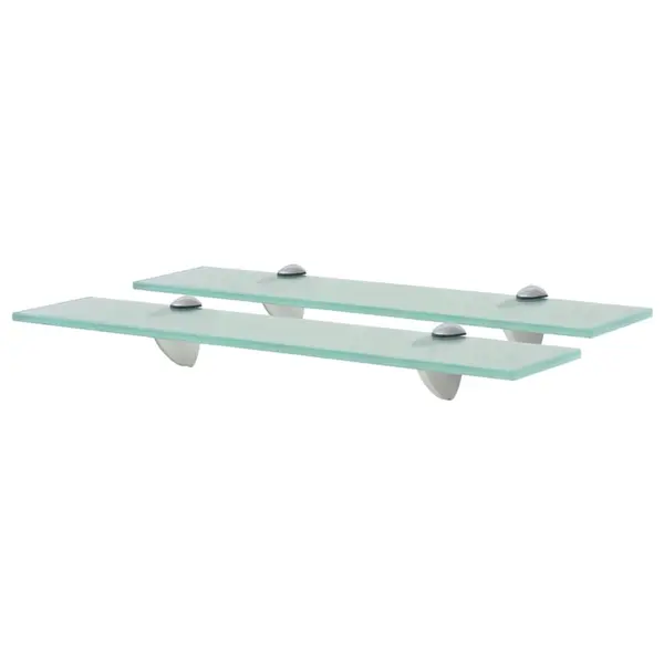 Gossi rafturi suspendate, 2 buc., 50 x 20 cm, sticla, 8 mm