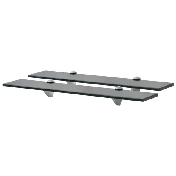 Gossi rafturi suspendate, 2 buc., 60 x 10 cm, sticla, 8 mm