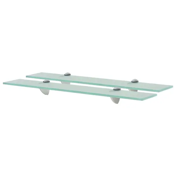 Gossi rafturi suspendate, 2 buc., 60 x 20 cm, sticla, 8 mm