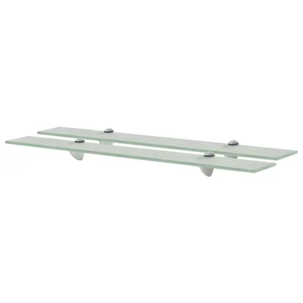 Gossi rafturi suspendate, 2 buc., 70 x 10 cm, sticla, 8 mm