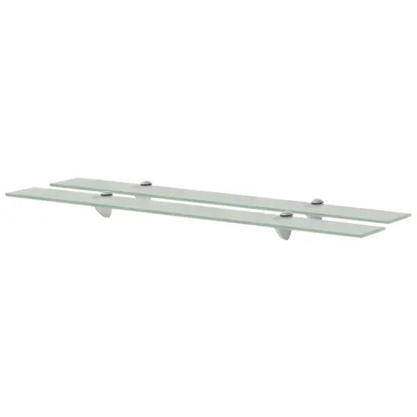 Gossi rafturi suspendate, 2 buc., 90 x 10 cm, sticla, 8 mm