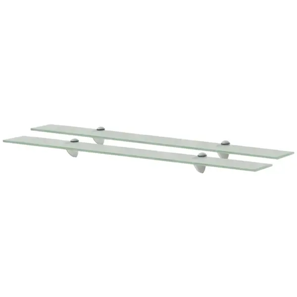 Gossi rafturi suspendate, 2 buc., 90 x 20 cm, sticla, 8 mm