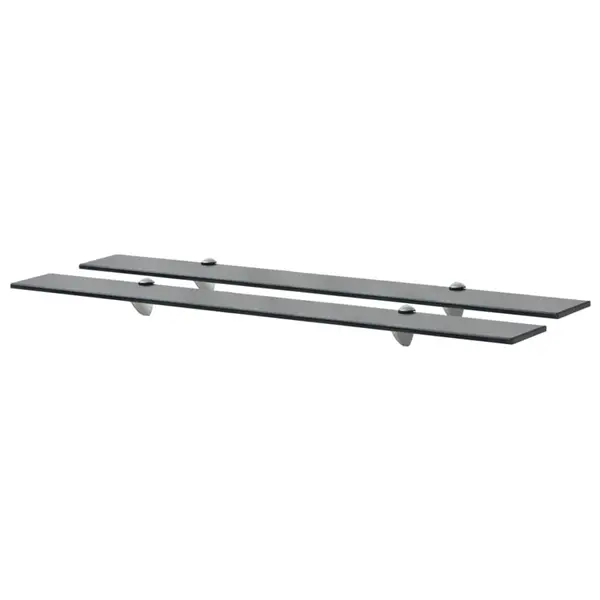 Gossi rafturi suspendate, 2 buc., 90 x 20 cm, sticla, 8 mm