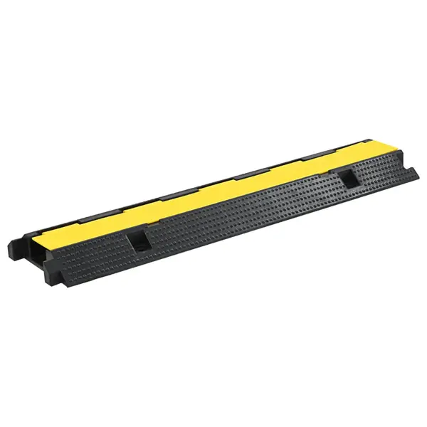 Gossi rampa de protectie cabluri, 1 canal, cauciuc 100 cm