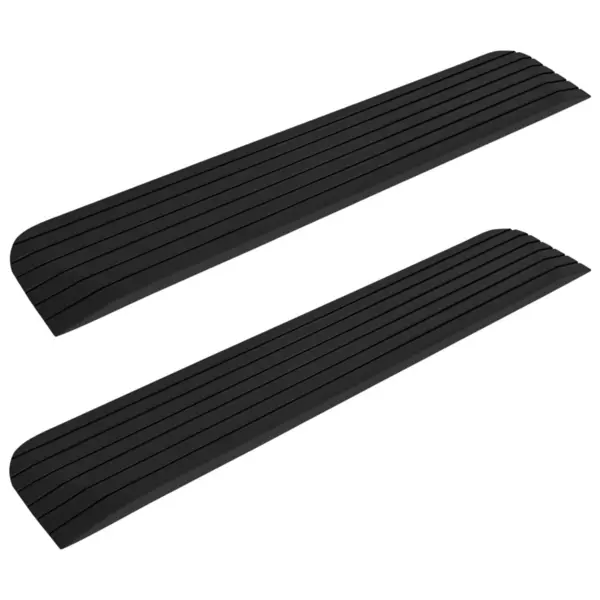 Gossi rampe tip prag, 2 buc.,110x21x2,5 cm, cauciuc